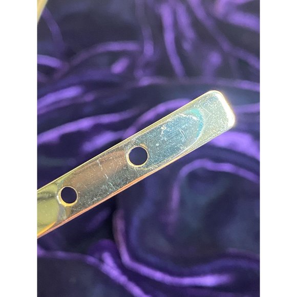 Vtg. 1980's Retro Metal Gold Tone Stretch Cable Belt Thin 31.5" Stretch to 37.5" - Picture 7 of 8